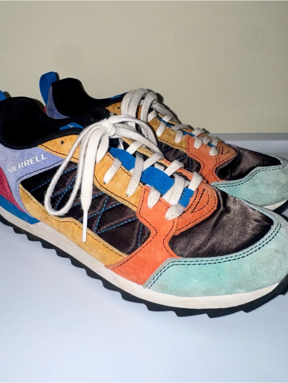 Merrell Alpine 83 Suede Colorblock Retro Sneakers